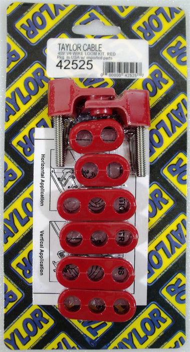 Taylor Cable 42525 V6 Horizontal Wire Loom Kit - Truck Part Superstore