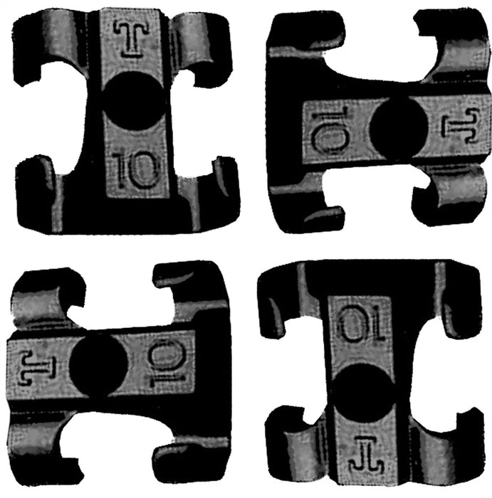 Taylor Cable 42609 Spark Plug Wire Separator; T-Clip; 10.4mm; Pro Race Wires; 6 Per Package; Black; - Truck Part Superstore