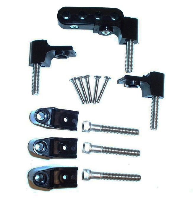 Taylor Cable 42701 Spark Plug Wire Separator Bracket; Horizontal; 4 Per Package; Black; - Truck Part Superstore