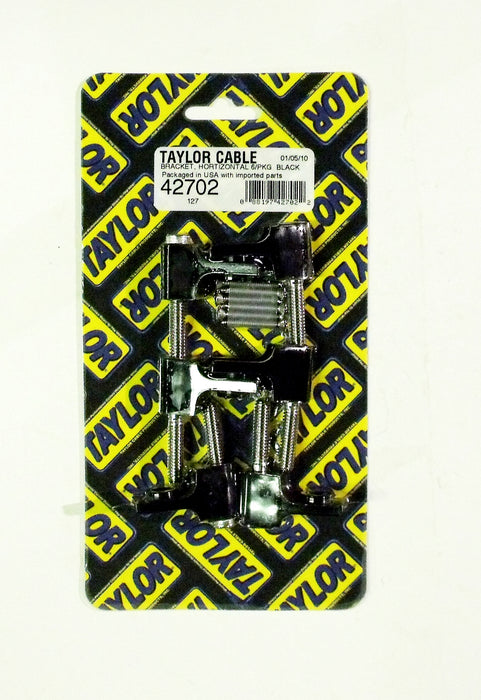 Taylor Cable 42702 Spark Plug Wire Separator Bracket; Horizontal; 6 Per Package; Black; - Truck Part Superstore
