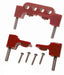 Taylor Cable 42721 Spark Plug Wire Separator Bracket; Horizontal; 4 Per Package; Red; - Truck Part Superstore
