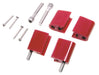 Taylor Cable 42725 Spark Plug Wire Separator Bracket; Vertical; 4 Per Package; Red; - Truck Part Superstore