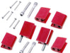 Taylor Cable 42726 Spark Plug Wire Separator Bracket; Vertical; 6 Per Package; Red; - Truck Part Superstore