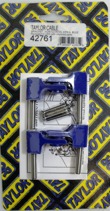 Taylor Cable 42761 Spark Plug Wire Separator Bracket; Horizontal; 4 Per Package; Blue; - Truck Part Superstore