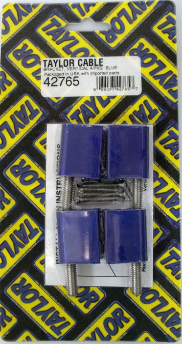 Taylor Cable 42765 Spark Plug Wire Separator Bracket; Vertical; 4 Per Package; Blue; - Truck Part Superstore