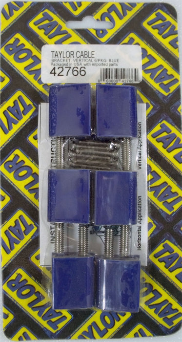 Taylor Cable 42766 Spark Plug Wire Separator Bracket; Vertical; 6 Per Package; Blue; - Truck Part Superstore