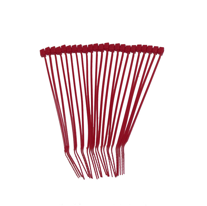 Taylor Cable 42982 Cable Wire Ties; 4 in. Length; Red; 25 Per Package; - Truck Part Superstore