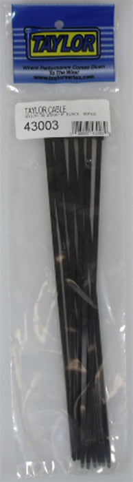 Taylor Cable 43003 Cable Wire Ties; 8 in. Length; Black; 10 Per Package; - Truck Part Superstore
