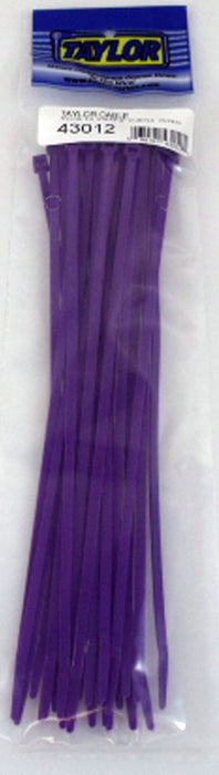 Taylor Cable 43012 Cable Wire Ties; 8 in. Length; Purple; 25 Per Package; - Truck Part Superstore