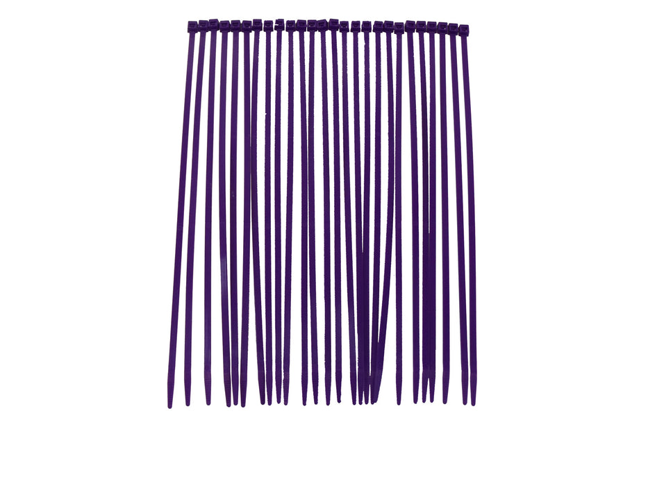 Taylor Cable 43012 Cable Wire Ties; 8 in. Length; Purple; 25 Per Package; - Truck Part Superstore