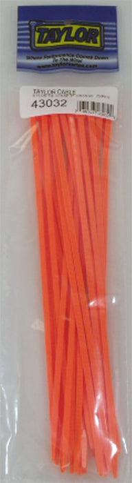 Taylor Cable 43032 Cable Wire Ties; 8 in. Length; Orange; 25 Per Package; - Truck Part Superstore