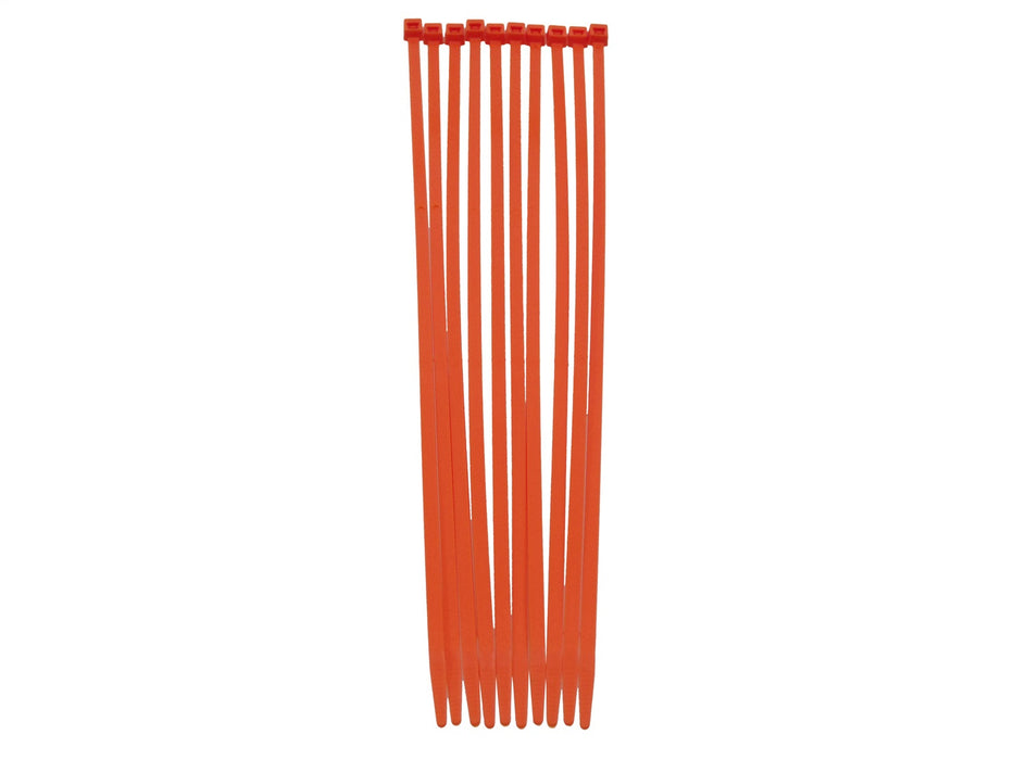 Taylor Cable 43033 Cable Wire Ties; 8 in. Length; Orange; 10 Per Package; - Truck Part Superstore