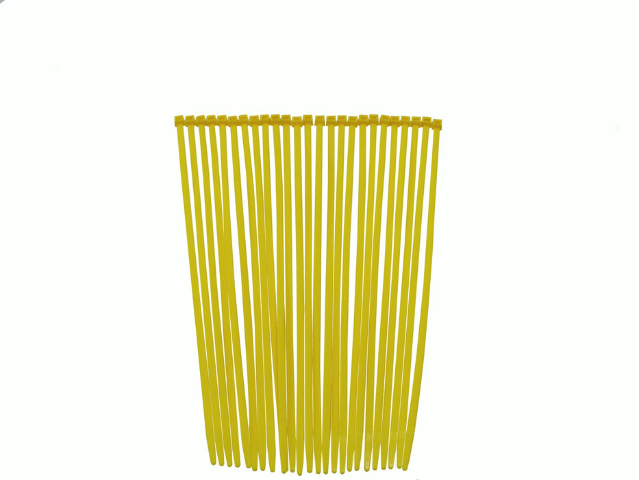 Taylor Cable 43042 Cable Wire Ties; 8 in. Length; Yellow; 25 Per Package; - Truck Part Superstore