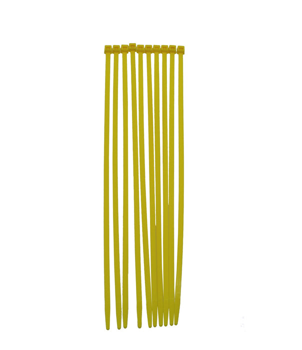 Taylor Cable 43043 Cable Wire Ties; 8 in. Length; Yellow; Package Of 10; - Truck Part Superstore