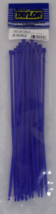 Taylor Cable 43062 Cable Wire Ties; 8 in. Length; Blue; 25 Per Package; - Truck Part Superstore