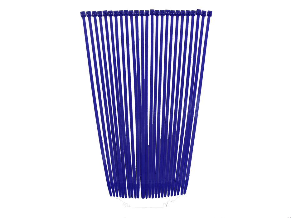Taylor Cable 43062 Cable Wire Ties; 8 in. Length; Blue; 25 Per Package; - Truck Part Superstore
