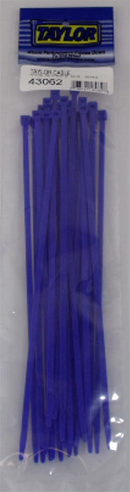 Taylor Cable 43062 Cable Wire Ties; 8 in. Length; Blue; 25 Per Package; - Truck Part Superstore