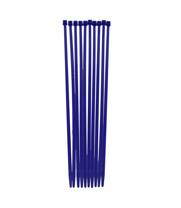 Taylor Cable 43063 Cable Wire Ties; 8 in. Length; Blue; 10 Per Package; - Truck Part Superstore