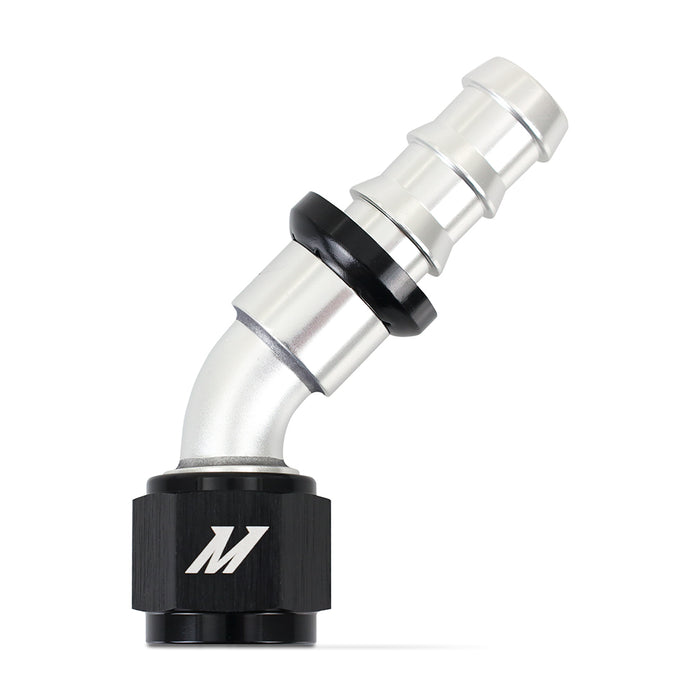 Mishimoto MMFT-PL-1045 Mishimoto Push-Lock Fitting, -10AN, 45-Degree - Truck Part Superstore