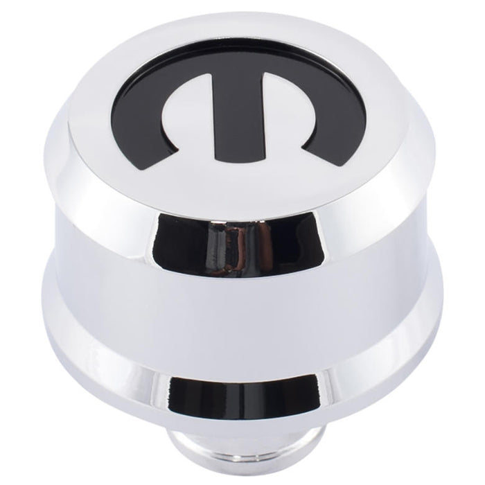 ProForm 440-442 Slant-Edge Aluminum Push-In Air Breather Cap Chrome Finish Recessed Mopar Emblem Proform - Truck Part Superstore