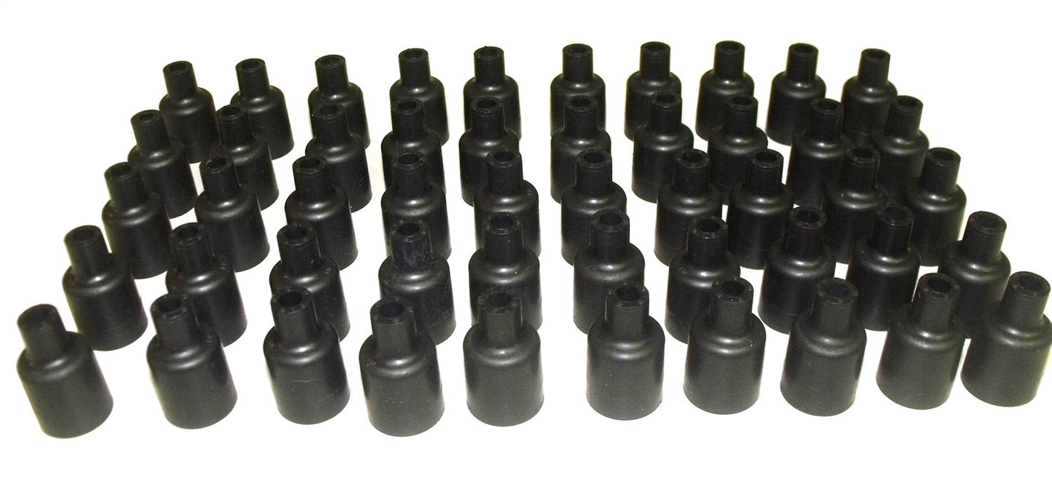 Taylor Cable 44029 Distributor Boot End; 180 deg.; Socket Style Caps; Quantity 50; Black; - Truck Part Superstore