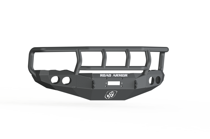 Road Armor 44042B Stealth Winch Front Bumper; Titan II Guard; Satin Black;