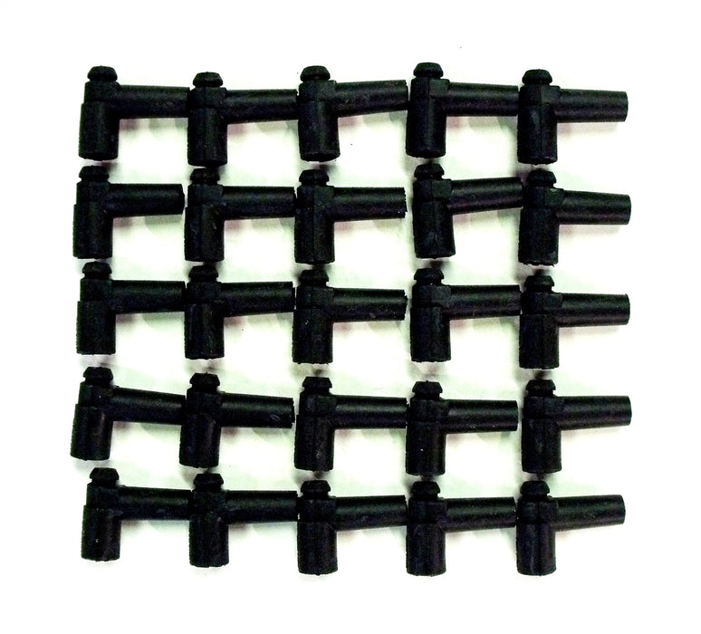 Taylor Cable 44056 HEI Distributor Boot; 90 Degree; w/Holddown; Quantity 25; Black; - Truck Part Superstore