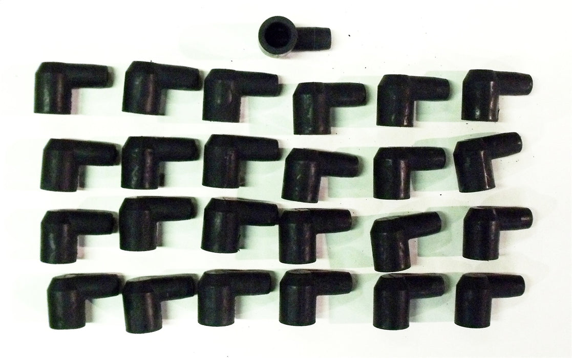 Taylor Cable 44066 Coil Boot Spark Plug Wire Set; 90 deg.; Socket Style; Quantity 25; Black; - Truck Part Superstore