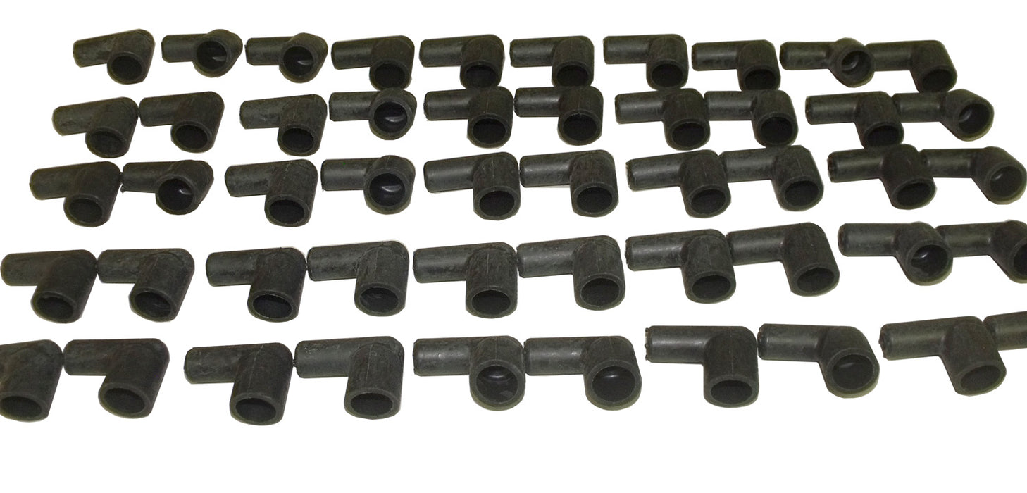 Taylor Cable 44166 Distributor Boot End; 90 deg.; Socket Style Caps; Quantity 50; Black; - Truck Part Superstore