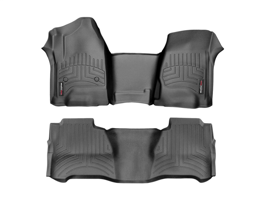 Weathertech 4412681V Black Front FloorLiner for Vinyl Floors - Truck Part Superstore