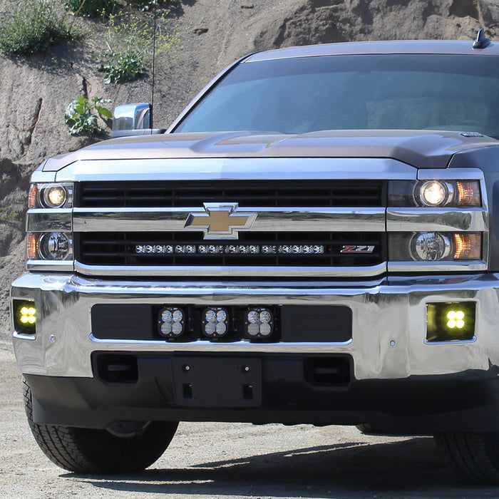 Baja Designs 447840 Chevy XL Sport Bumper Kit Driving/Spot/Wide Cornering - Chevy 2015-2019 Silverado 2500/3500 HD Baja Designs - Truck Part Superstore