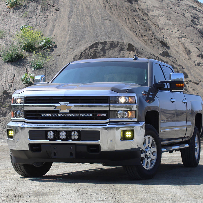 Baja Designs 447842 Chevy XL 80 Bumper Kit Driving/Racer Spot/Wide Cornering - Chevy 2015-2019 Silverado 2500/3500 HD Baja Designs - Truck Part Superstore
