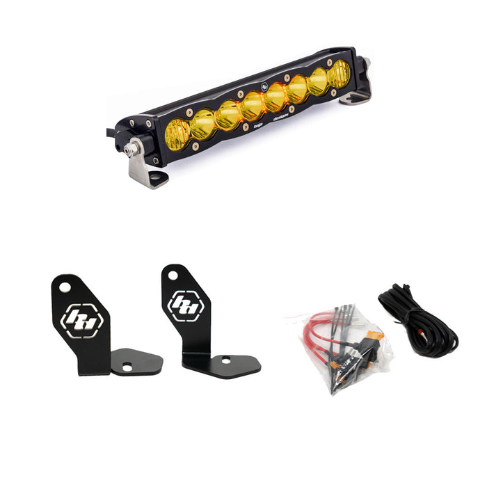 Baja Designs 448102 Polaris Pro-R S8 10 inch Hood Mount Kit Amber Baja Designs - Truck Part Superstore