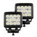 Go Rhino 751800523FCS Bright Series Lights - Pair of Square 5" Rectangle LED Spot Light Kit - Truck Part Superstore
