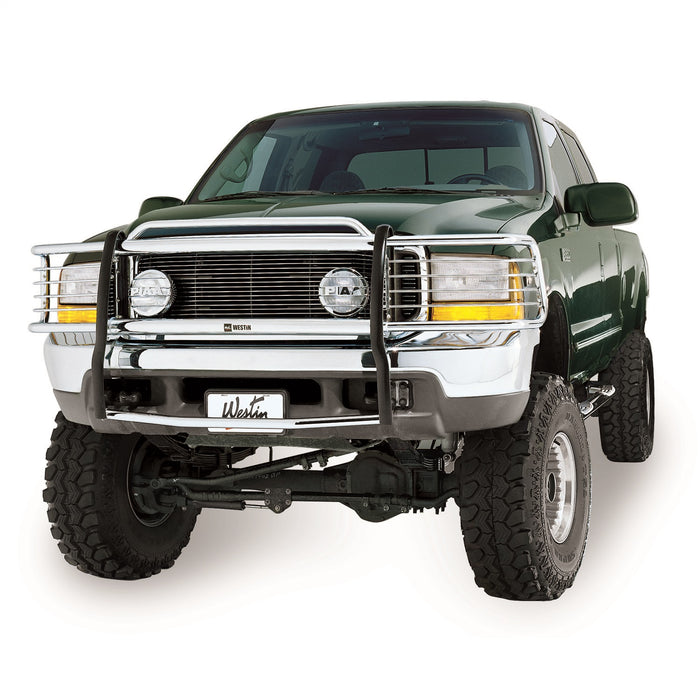 Westin 45-0220 Sportsman Grille Guard; Polished Stainless Steel; - Truck Part Superstore