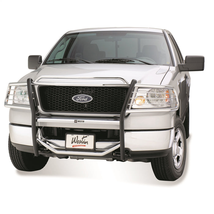 Westin 45-1390 Sportsman Grille Guard; Polished Stainless Steel; - Truck Part Superstore