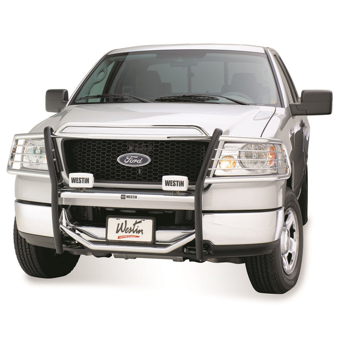 Westin 45-1390 Sportsman Grille Guard; Polished Stainless Steel; - Truck Part Superstore
