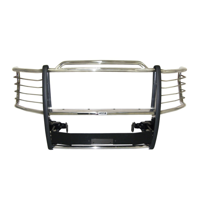 Westin 45-93780 Sportsman Winch Mount Grille Guard; Polished Stainless Steel; - Truck Part Superstore