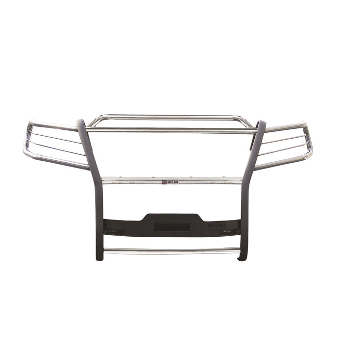 Westin 45-93840 Sportsman Winch Mount Grille Guard; Polished Stainless Steel; - Truck Part Superstore
