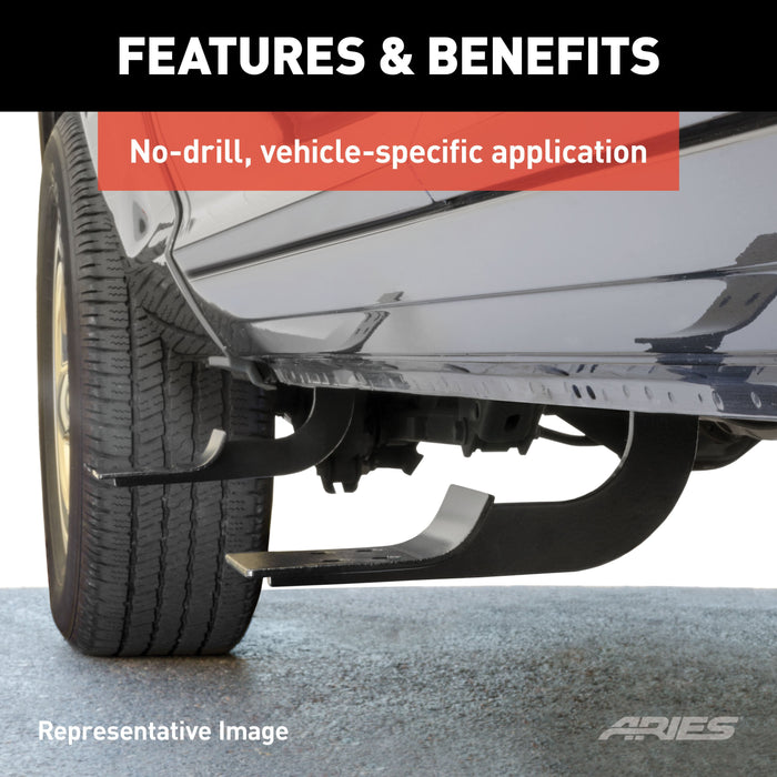 ARIES 4523 Mounting Brackets for 6" Oval Side Bars for Select Ram 2500