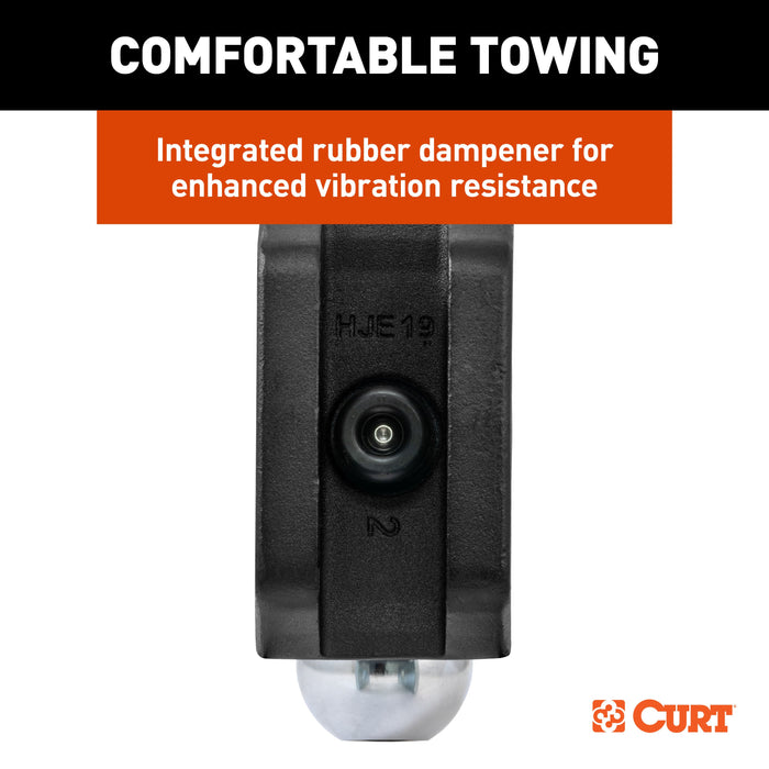 CURT 45935 Adjustable Trailer Hitch Ball Mount with Dual Ball, 2" Shank, 15K - Truck Part Superstore
