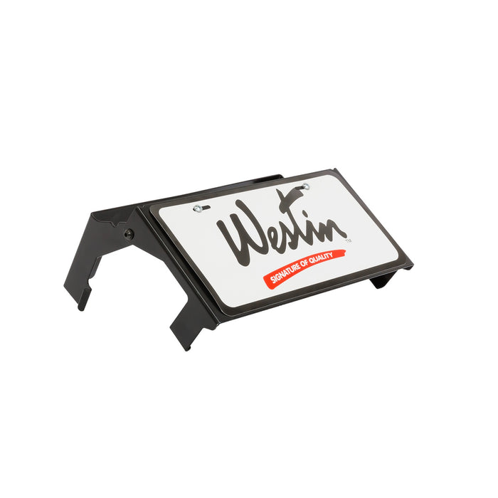 Westin 46-20055 Winch Mount License Plate Relocator; Black; Hardware Included; - Truck Part Superstore