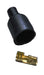Taylor Cable 46058 Coil Boot / Terminal Kit; Size 7-9mm; 180 deg.; Socket Style; Quantity 1; Black; - Truck Part Superstore