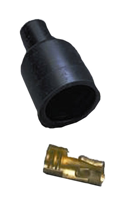 Taylor Cable 46058 Coil Boot / Terminal Kit; Size 7-9mm; 180 deg.; Socket Style; Quantity 1; Black; - Truck Part Superstore