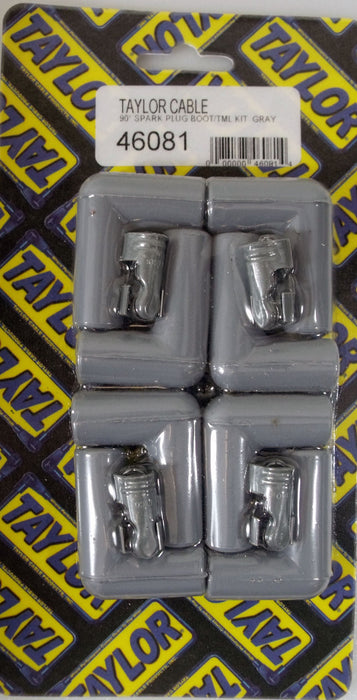 Taylor Cable 46081 Spark Plug Boot And Terminal Kit; Size 7-10.4mm; 90 deg.; Gray; Quantity 8; - Truck Part Superstore