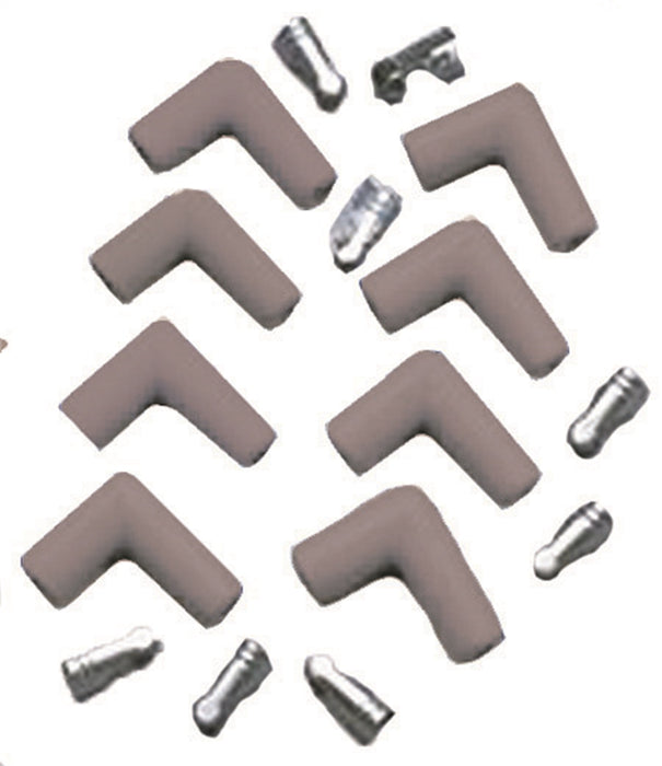 Taylor Cable 46081 Spark Plug Boot And Terminal Kit; Size 7-10.4mm; 90 deg.; Gray; Quantity 8; - Truck Part Superstore