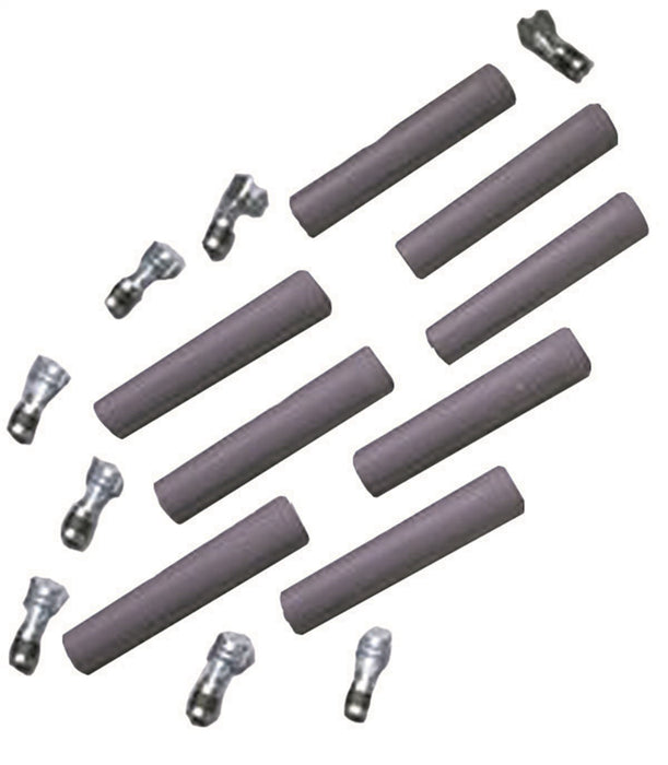 Taylor Cable 46083 Spark Plug Boot And Terminal Kit; Size 7-10.4mm; 180 deg.; Gray; Quantity 8; - Truck Part Superstore