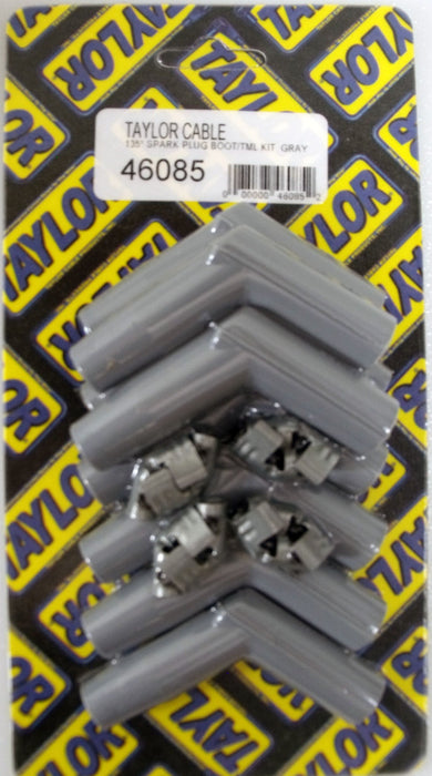 Taylor Cable 46085 Spark Plug Boot And Terminal Kit; Size 7-10.4mm; 115 deg.; Gray; Quantity 8; - Truck Part Superstore
