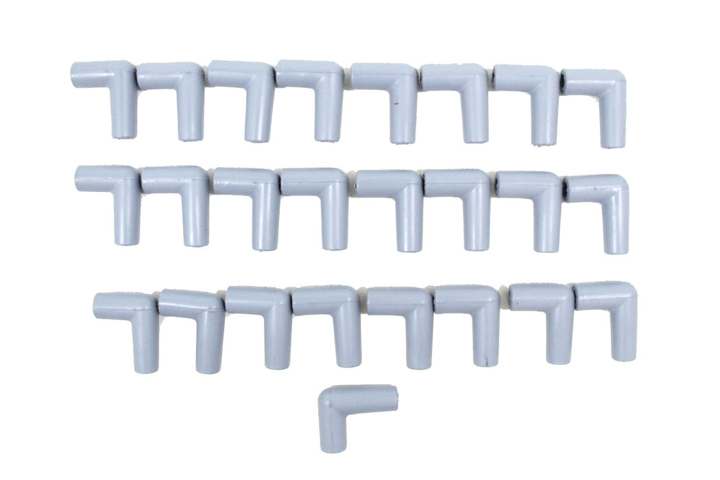 Taylor Cable 46181 Spark Plug Wire Boot; Size 7-10.4mm; 90 deg.; Gray Silicone; Quantity 25; - Truck Part Superstore