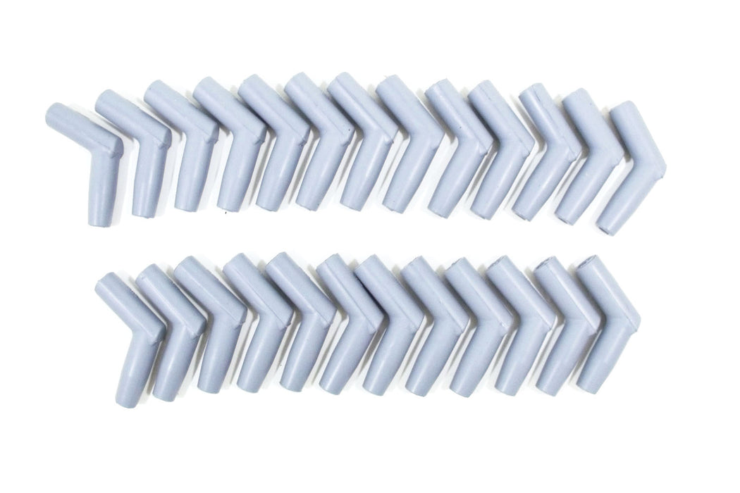 Taylor Cable 46185 Spark Plug Wire Boot; Size 7-10.4mm; 115 deg.; Gray Silicone; Quantity 25; - Truck Part Superstore